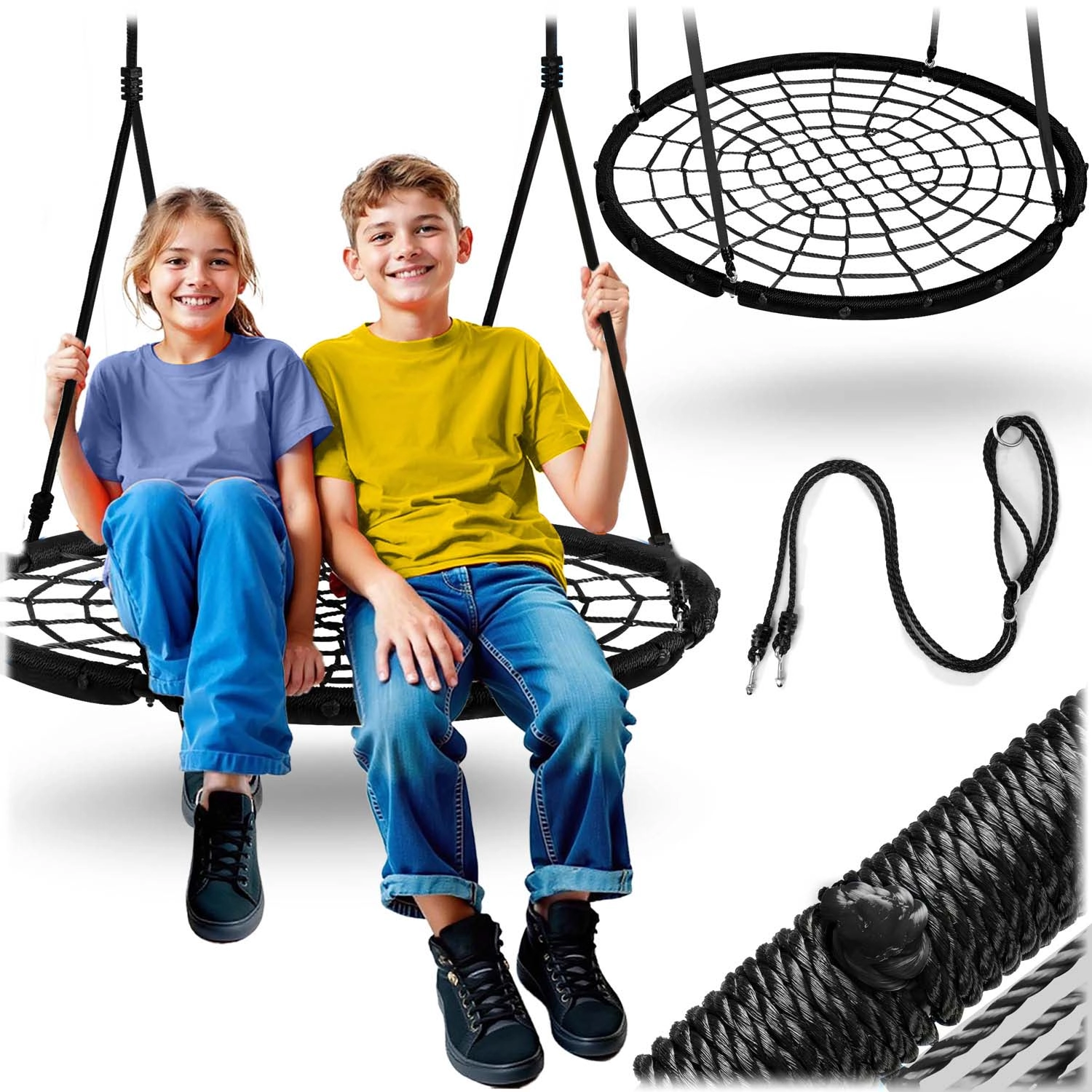 Závěsná houpačka hnízdo 100 cm NEO-SPORT