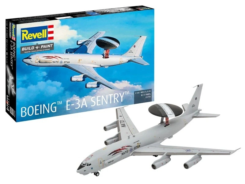 Plastikový model letadla Boeing E-3A Sentry 1:144