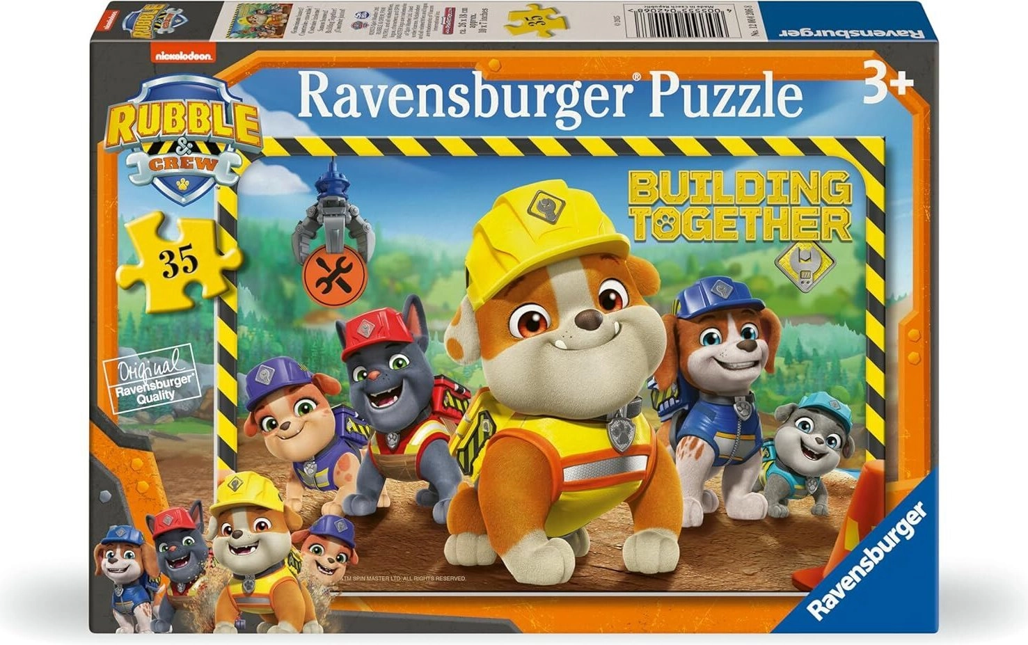 Ravensburger puzzle Tlapková patrola: Rubble a jeho parta 35 dílků