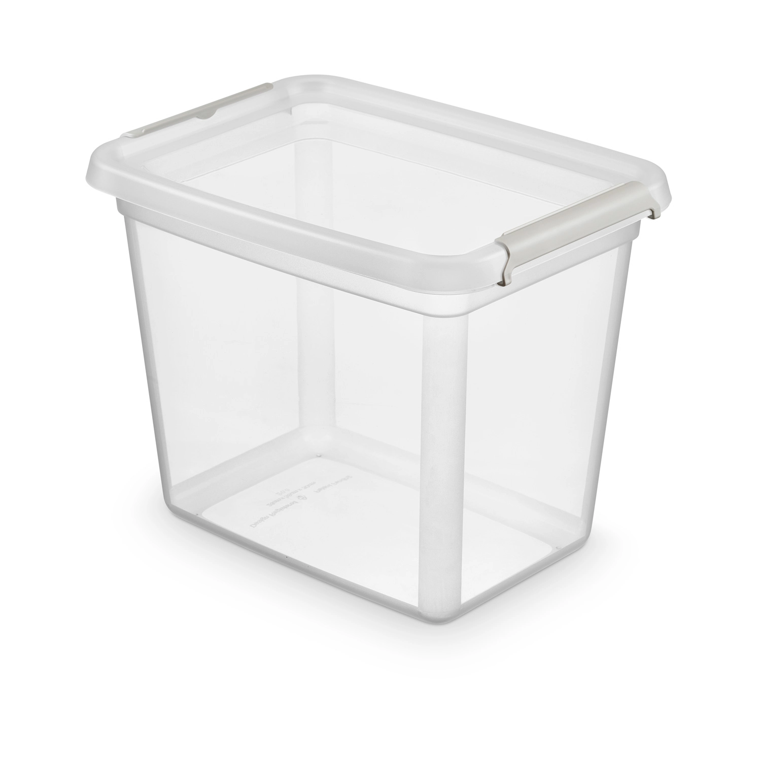 Levně Basestore plastový úložný box s víkem a klipsy 20 l