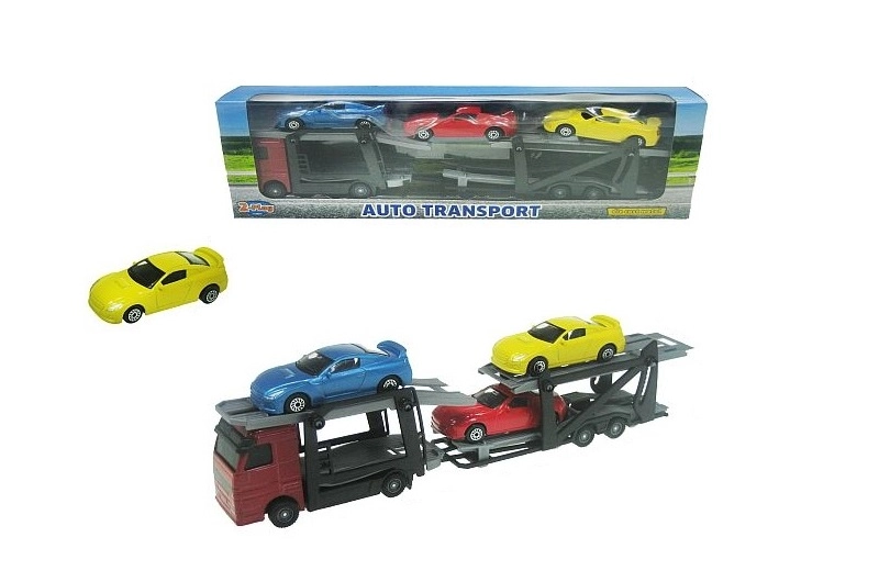 Autotransportér se 3 sportovními autíčky