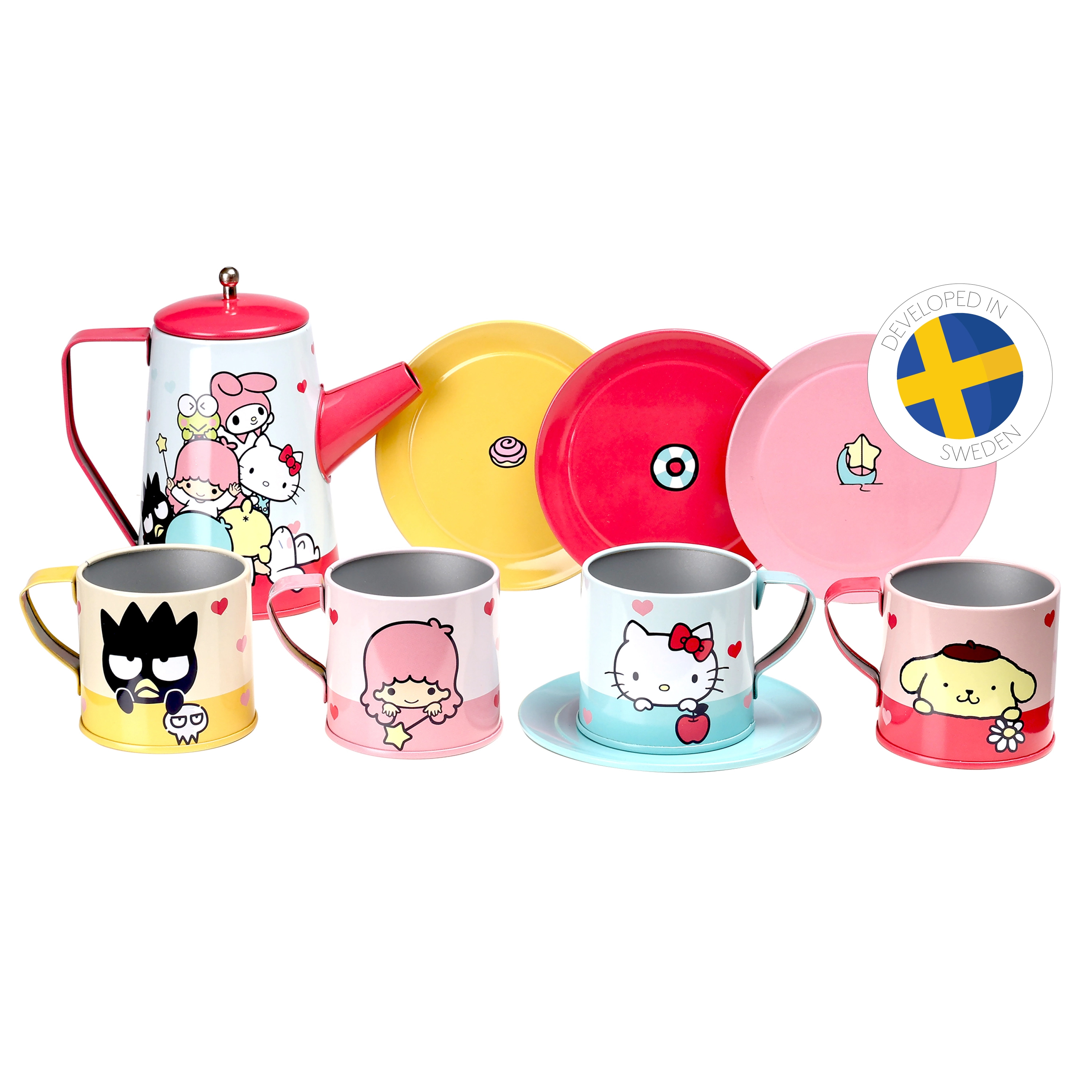 Hello Kitty dětská čajová sada na hraní z kovu