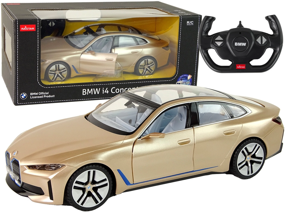 RC auto BMW i4 Rastar 1:14 zlaté
