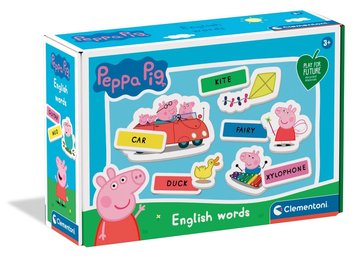 Angličtina pro nejmenší s PRASÁTKEM PEPPA – vzdělávací hra Clementoni