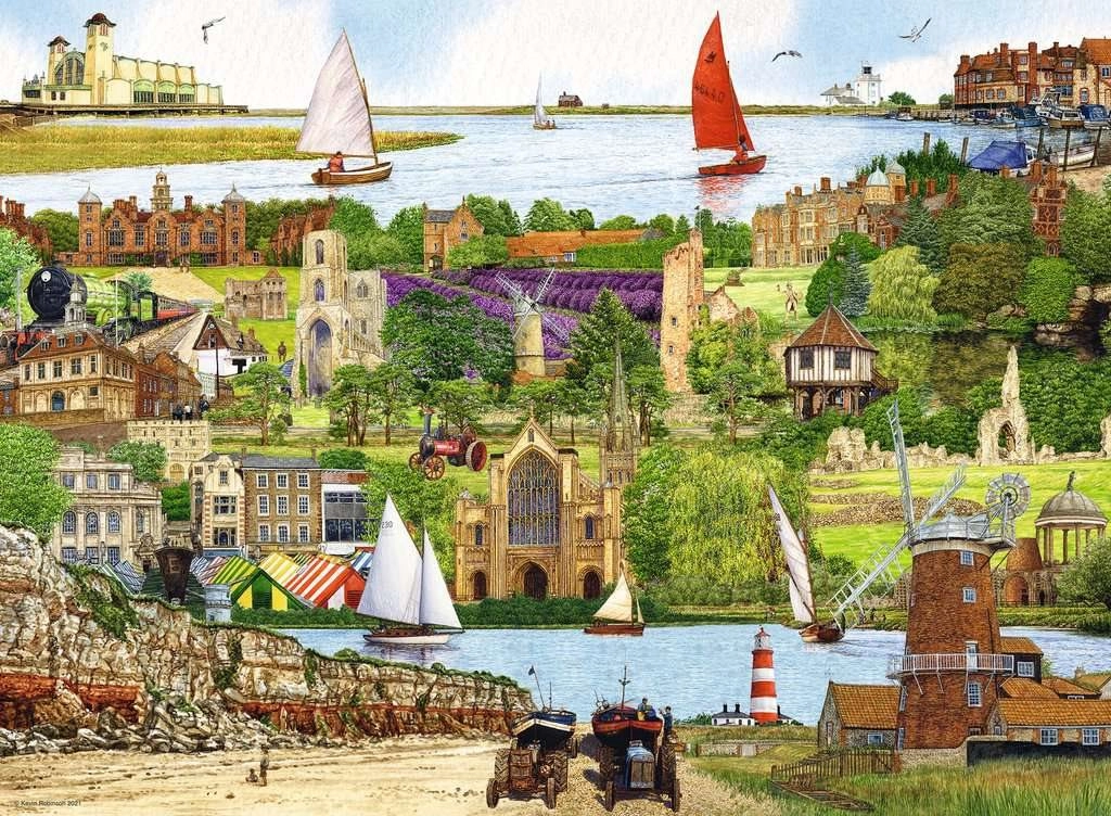 RAVENSBURGER Útěk do Norfolku 500 dílků