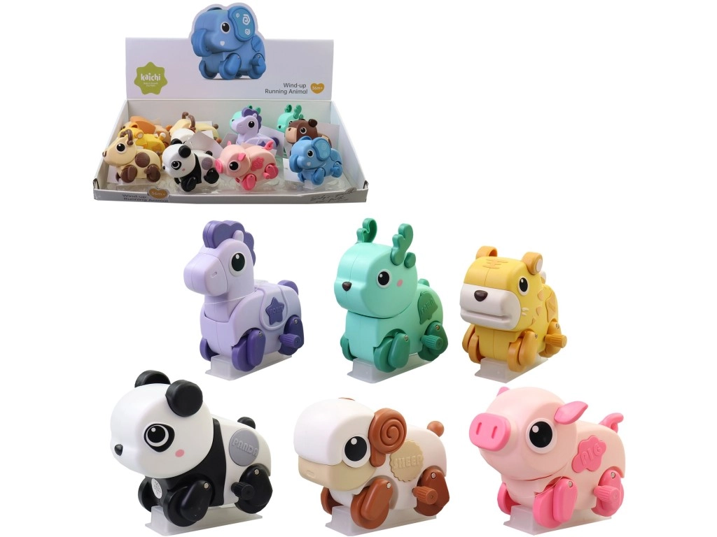 Sada plastových zvířátek v display boxu (12 ks)