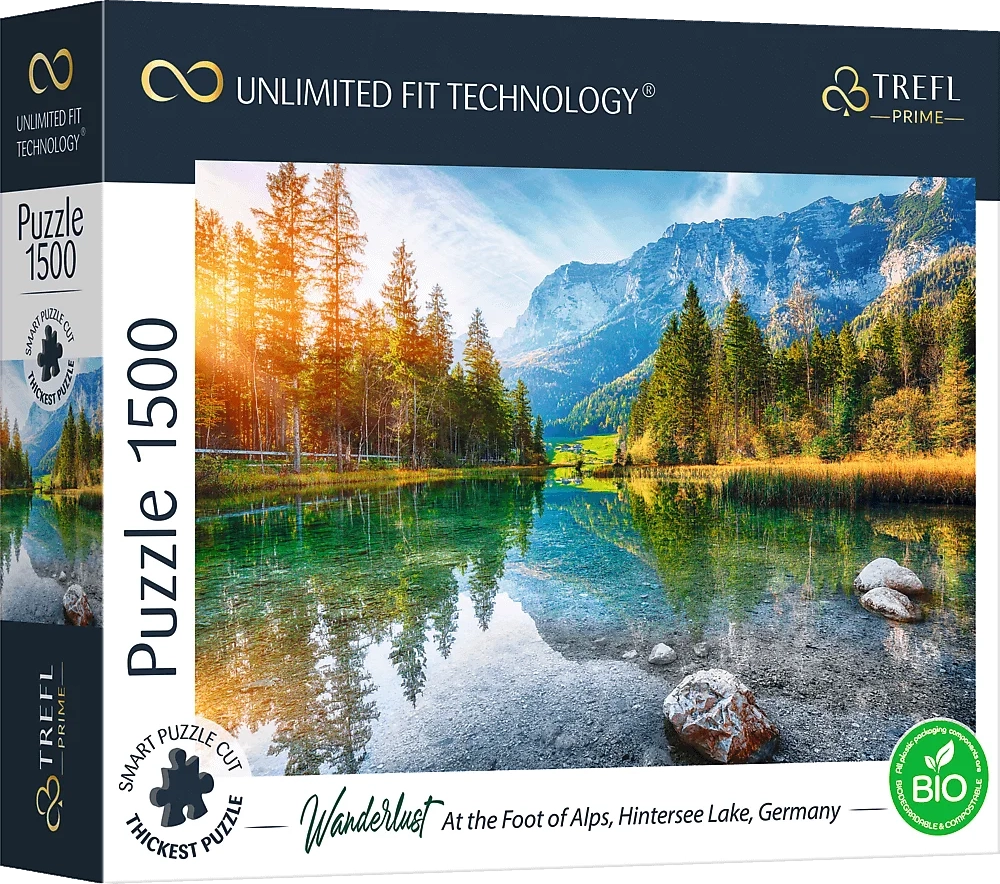 TREFL UFT Wanderlust: Na úpatí Alp Jezero Hintersee Německo 1500 dílků