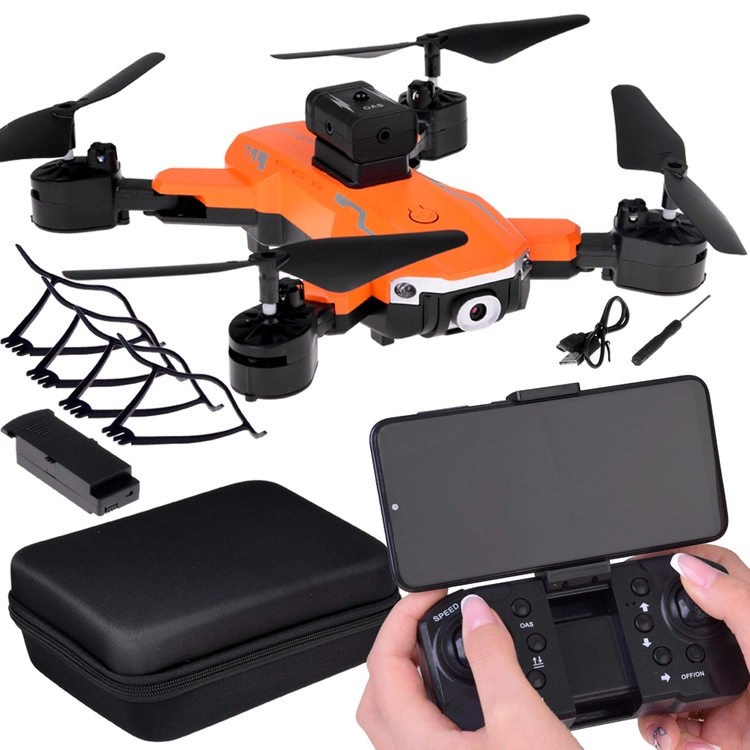 Skládací dron s dálkovým ovládáním a LED osvětlením