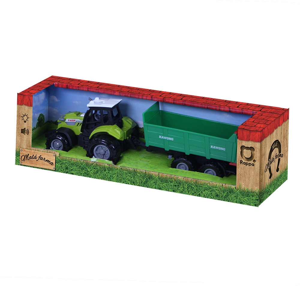 Rappa traktor s vlečkou se zvukem a světlem
