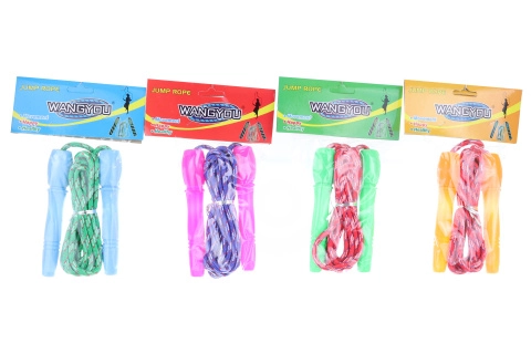 Plastové barevné švihadlo 2,4 m