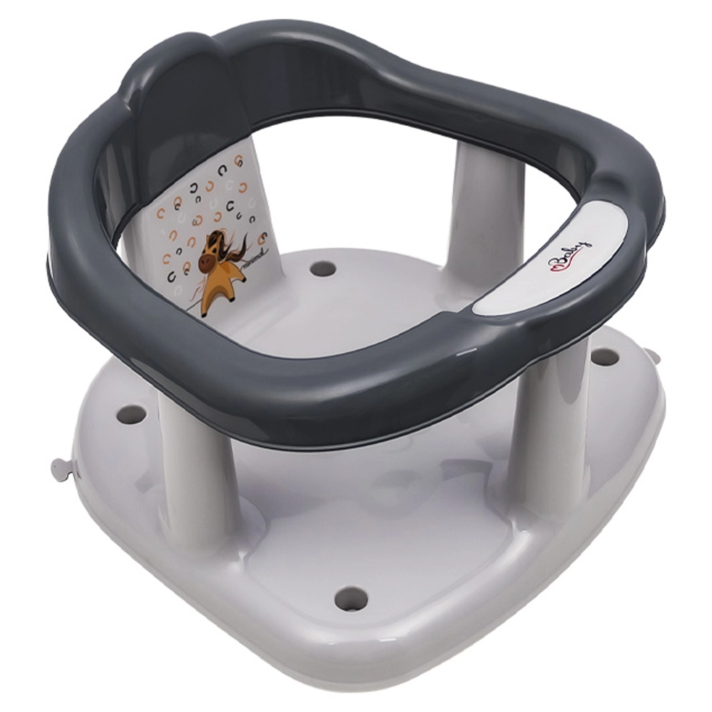 Maltex sedátko do vany Minimal Koník – ocelově šedé