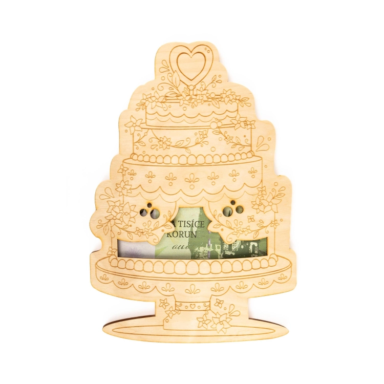 Svatební kapsa na peníze - Dort Albi