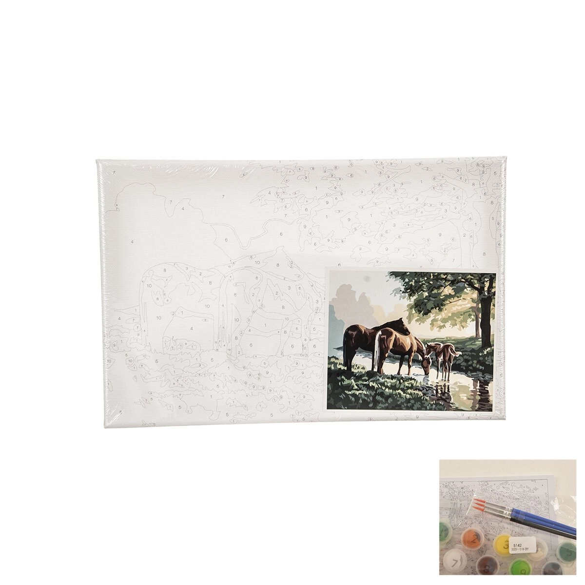 Malování podle čísel – Koně 24 × 30 cm