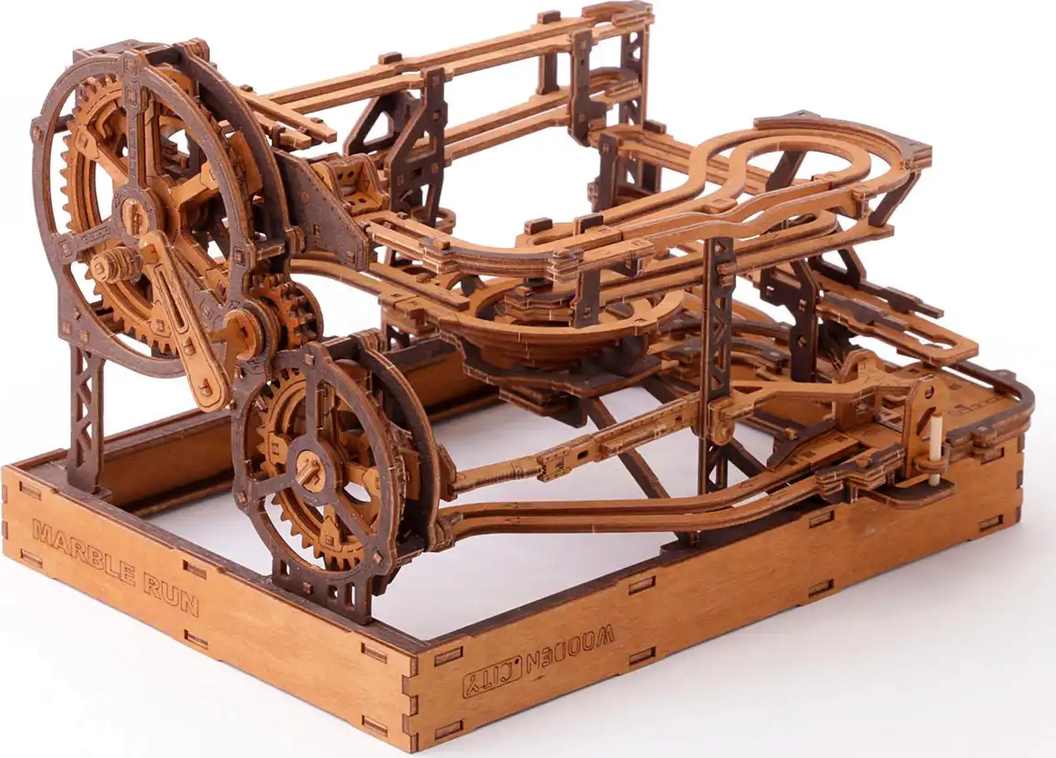 WOODEN CITY 3D dřevěné puzzle Kuličková dráha 265 dílků