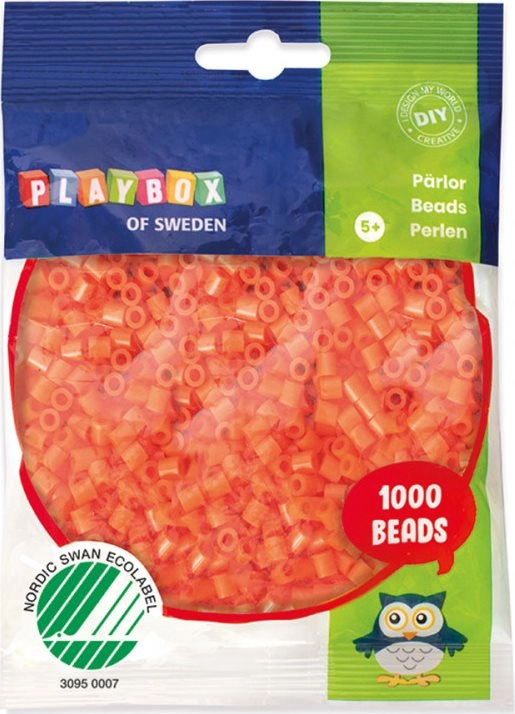 Zažehlovací korálky, 1000ks - oranžové