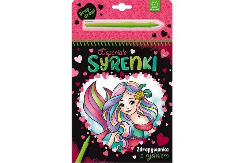 Wspaniałe syrenki – zdrapávací obrázky se škrabátkem