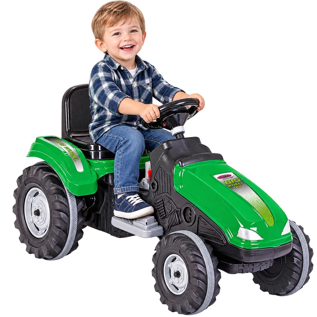 Elektrický dětský traktor Jamara Big Wheel 12 V zelený