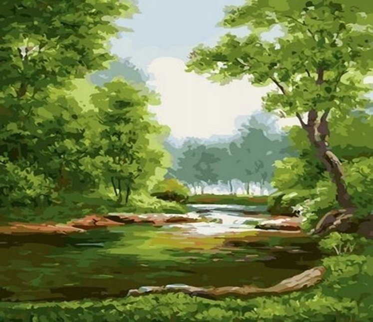 Norimpex Malování podle čísel Les 40 x 50 cm