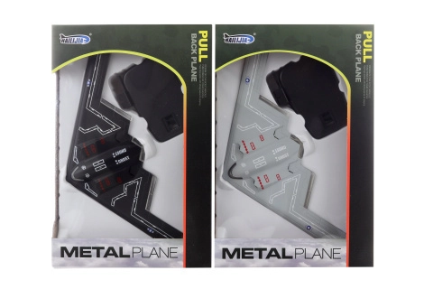 Kovové letadlo na baterie se zpětným chodem