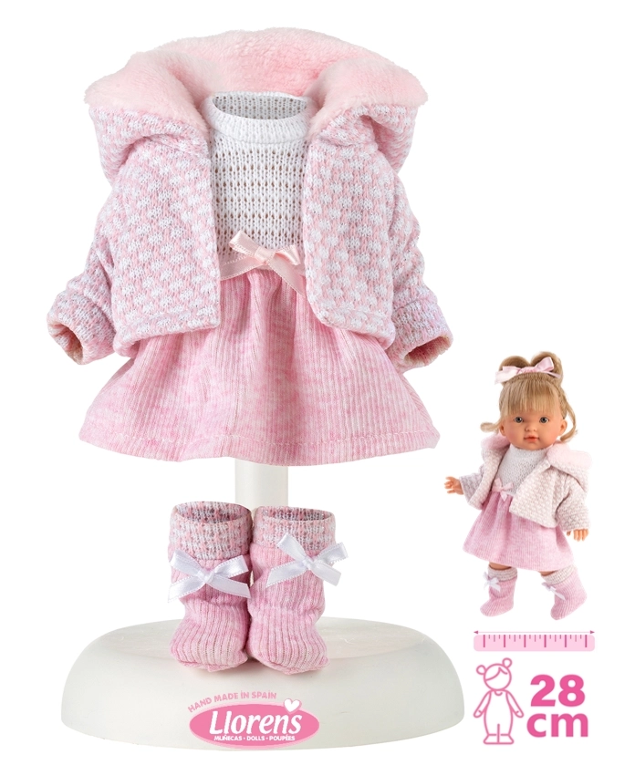 Llorens obleček pro panenku 28 cm – 4dílná sada