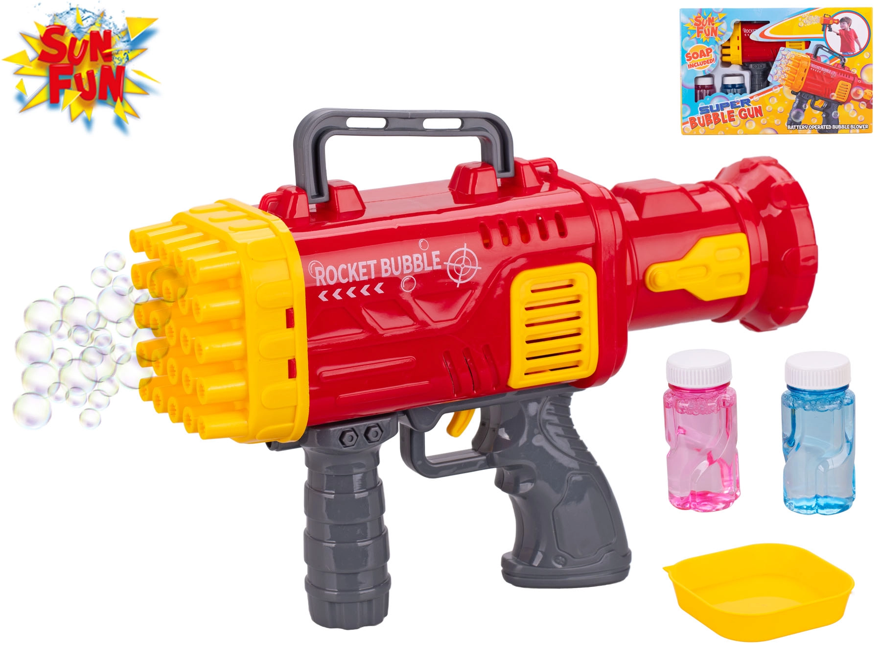 Sun Fun bublifuková pistole s náplněmi