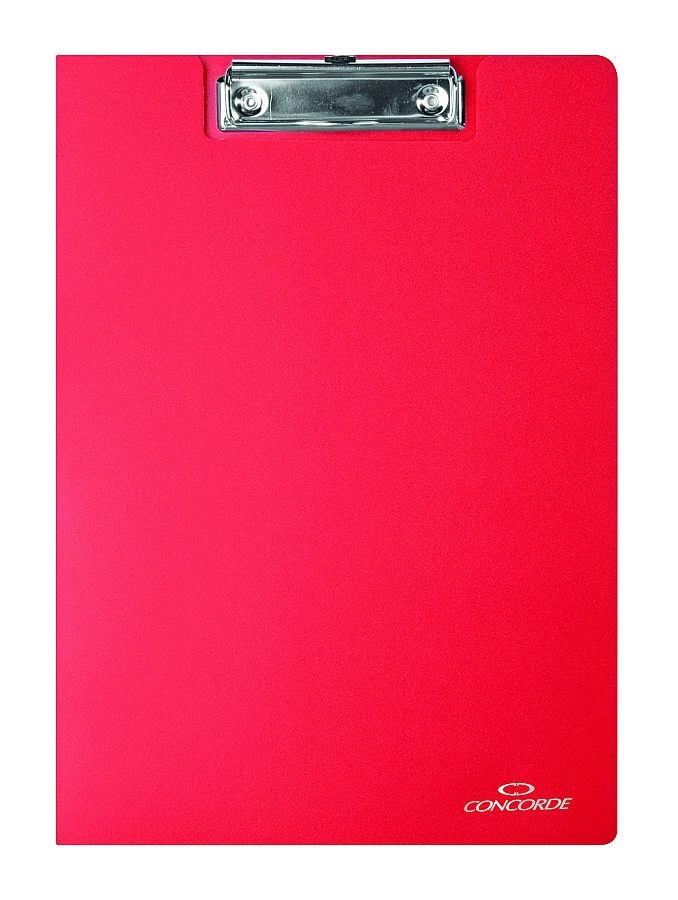 Desky CONCORDE s klipem A4, červená CONCORDE