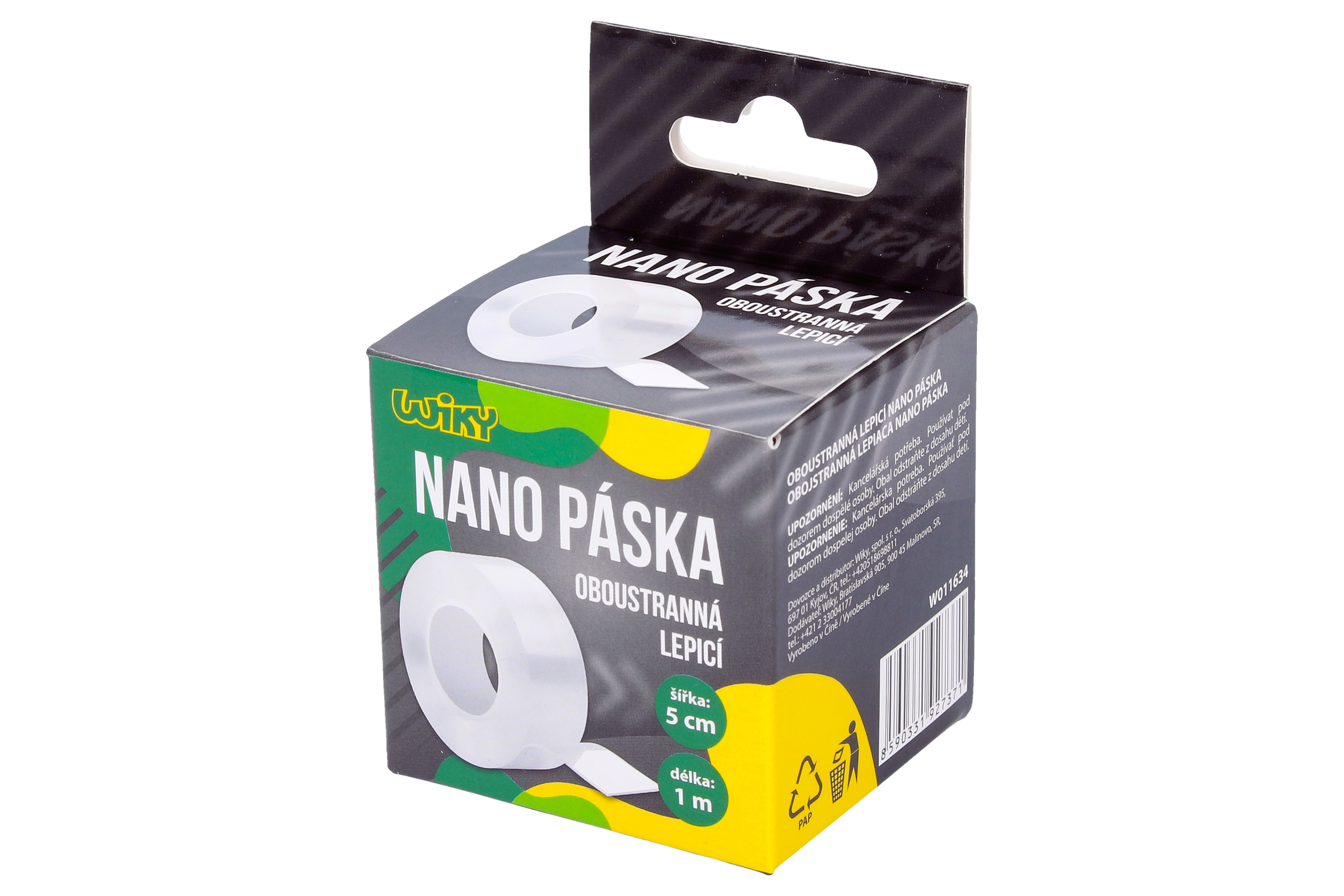 Levně Wiky Oboustranná lepící nano páska 1 m x 5 cm