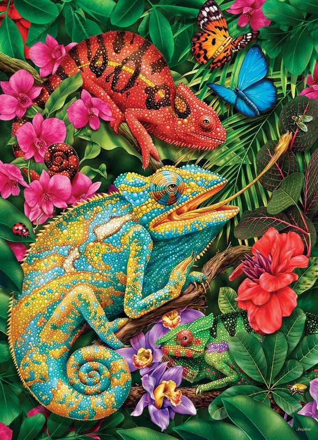 Puzzle Barevní chameleoni 1000 dílků