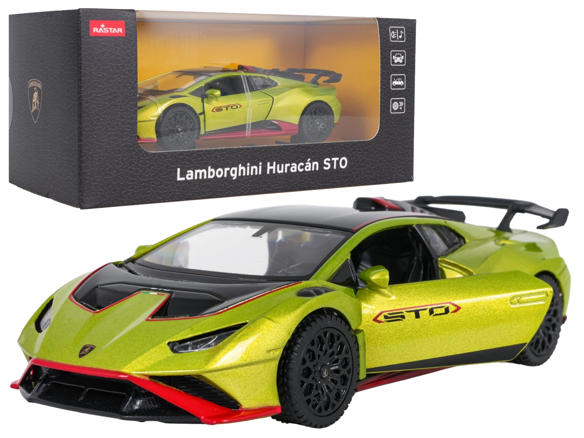 Kovové autíčko Lamborghini Huracán STO Rastar 1:32 zelené