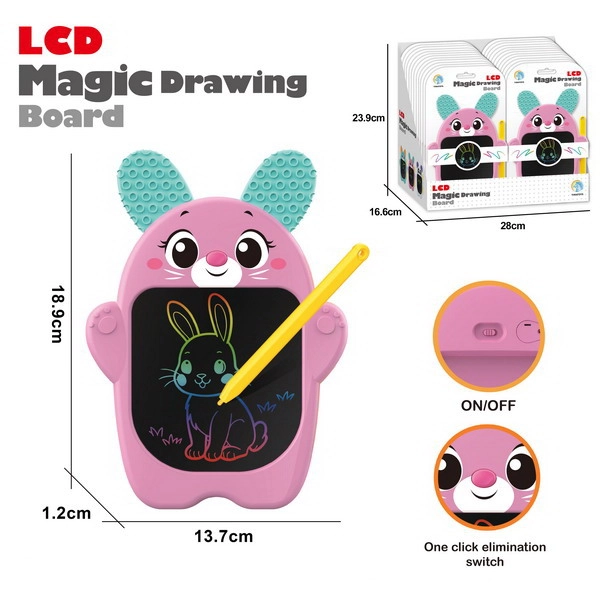 Kreslicí LCD tabulka zajíček 18,9 × 13,7 cm