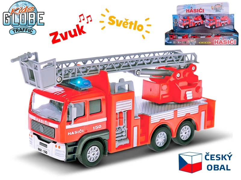 Kids Globe Hasiči CZ 14cm kov