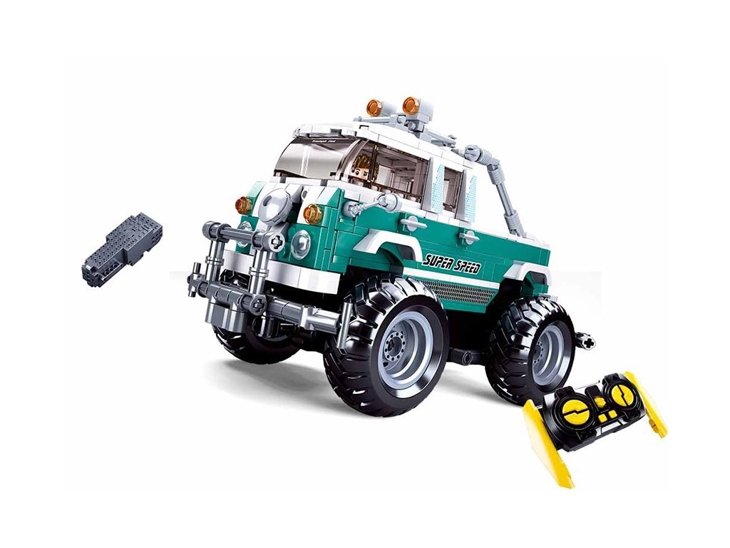 Levně Sluban power bricks monster suv na dálkové ovládání rc 2,4 ghz stavebnice