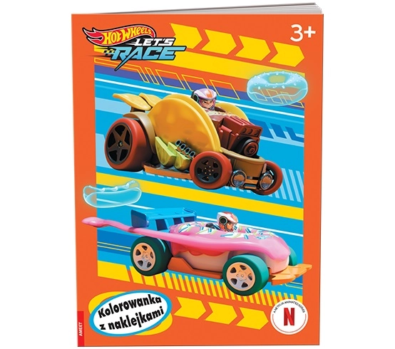 Hot Wheels omalovánky se samolepkami – pojďme závodit