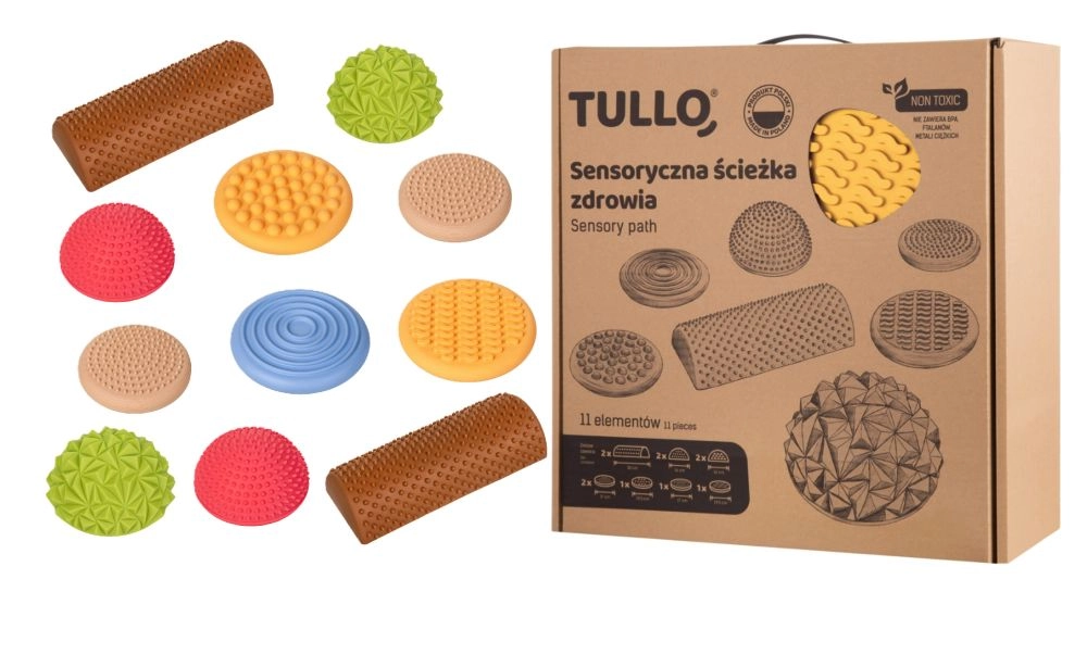 Pastelová senzorická balanční stezka – 11 dílů