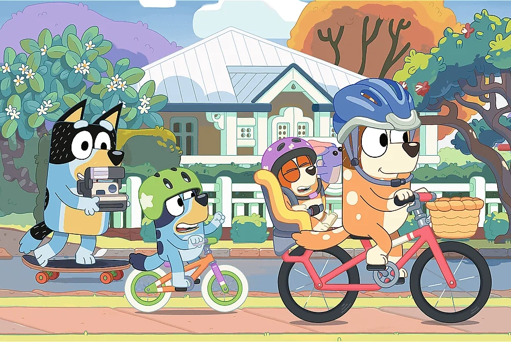 Puzzle Bluey Šťastný den 100 dílků