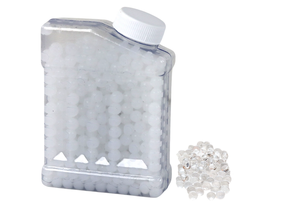 LEAN Toys Gelové bezpečné kuličky do zbraně, béžové, 700 ks.