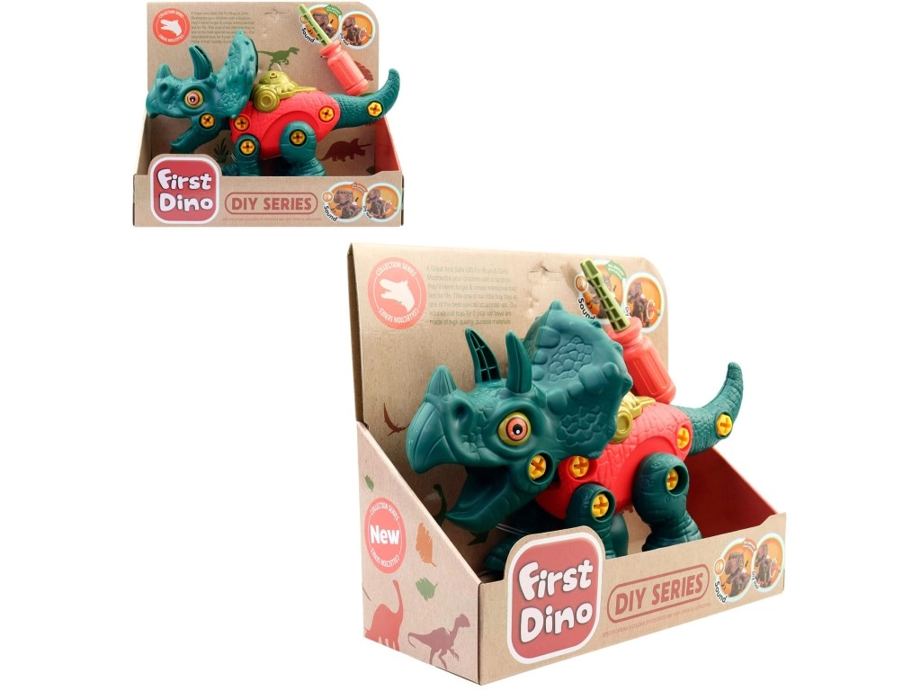 Dinosaurus k sestavení s bateriemi
