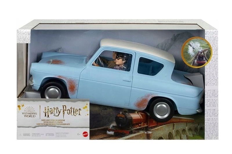 Sběratelský set Harry Potter: létající Ford Anglia s figurkami Harry Potter a Ron Weasley
