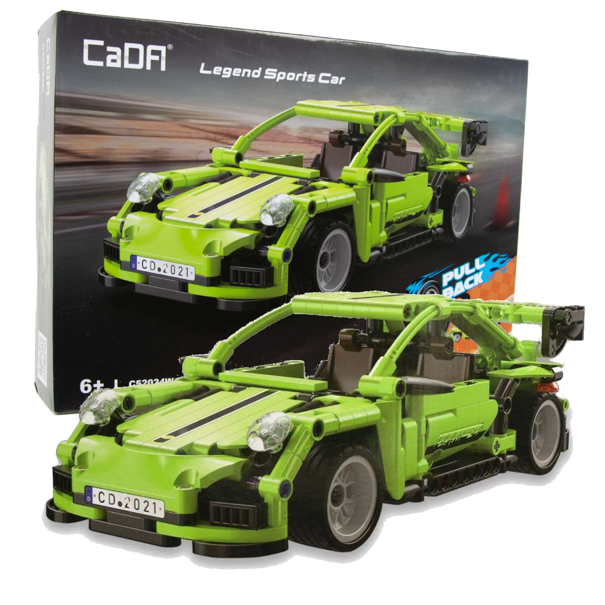 Levně CaDA sportovní auto Legend Sports Car se zpětným natahováním
