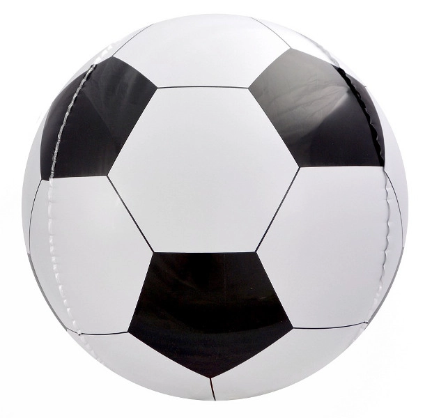 Levně Foliový balón 16" fotbalový míč černo‑bílý