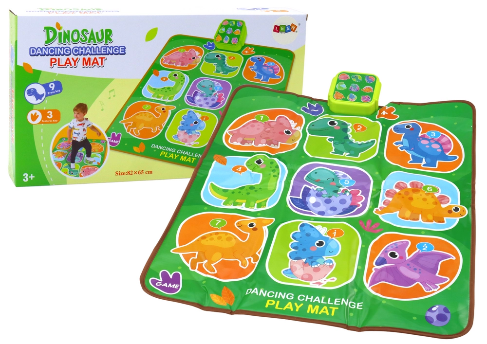 LEANToys Interaktivní podložka Dinosauři 5 herních režimů