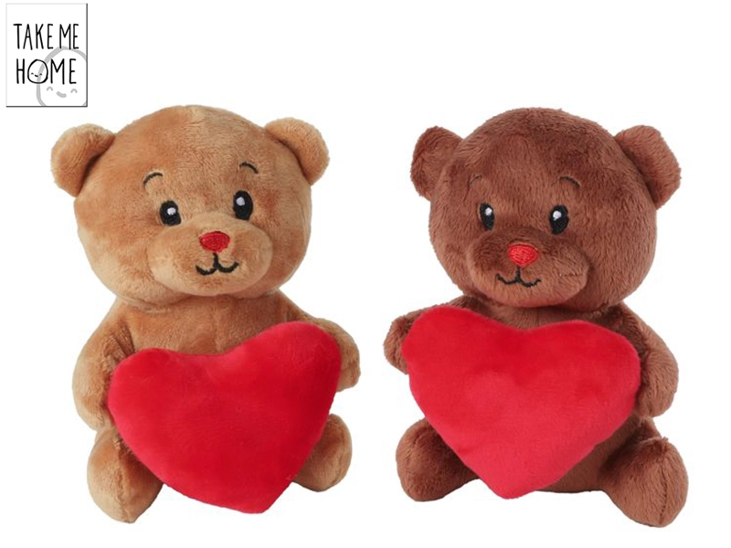Plyšový medvídek se srdíčkem 15 cm Take Me Home