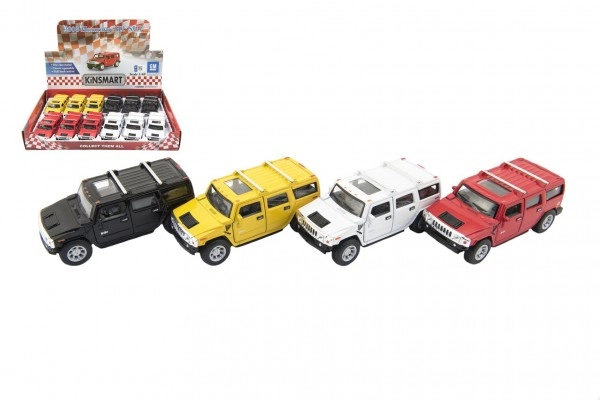 Kinsmart Teddies auto HAMMER H2 SUV 12cm kov na zpětné natažení
