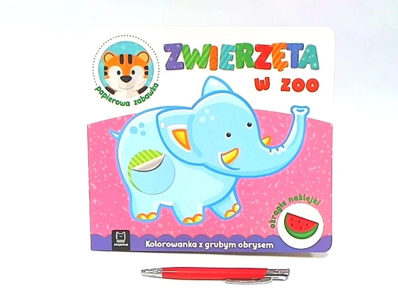 Zvířátka v zoo – omalovánka se silnými konturami