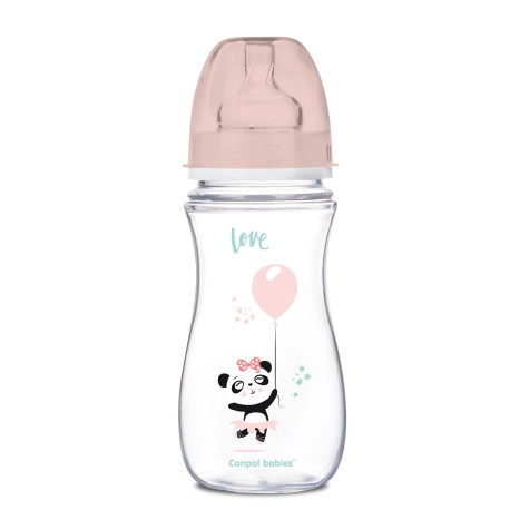 Antikoliková širokohrdlá lahev EXOTIC ANIMALS 240 ml – Růžová