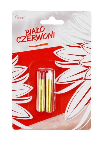 Obličejové barvy Biało-Czerwoni – bílá a červená