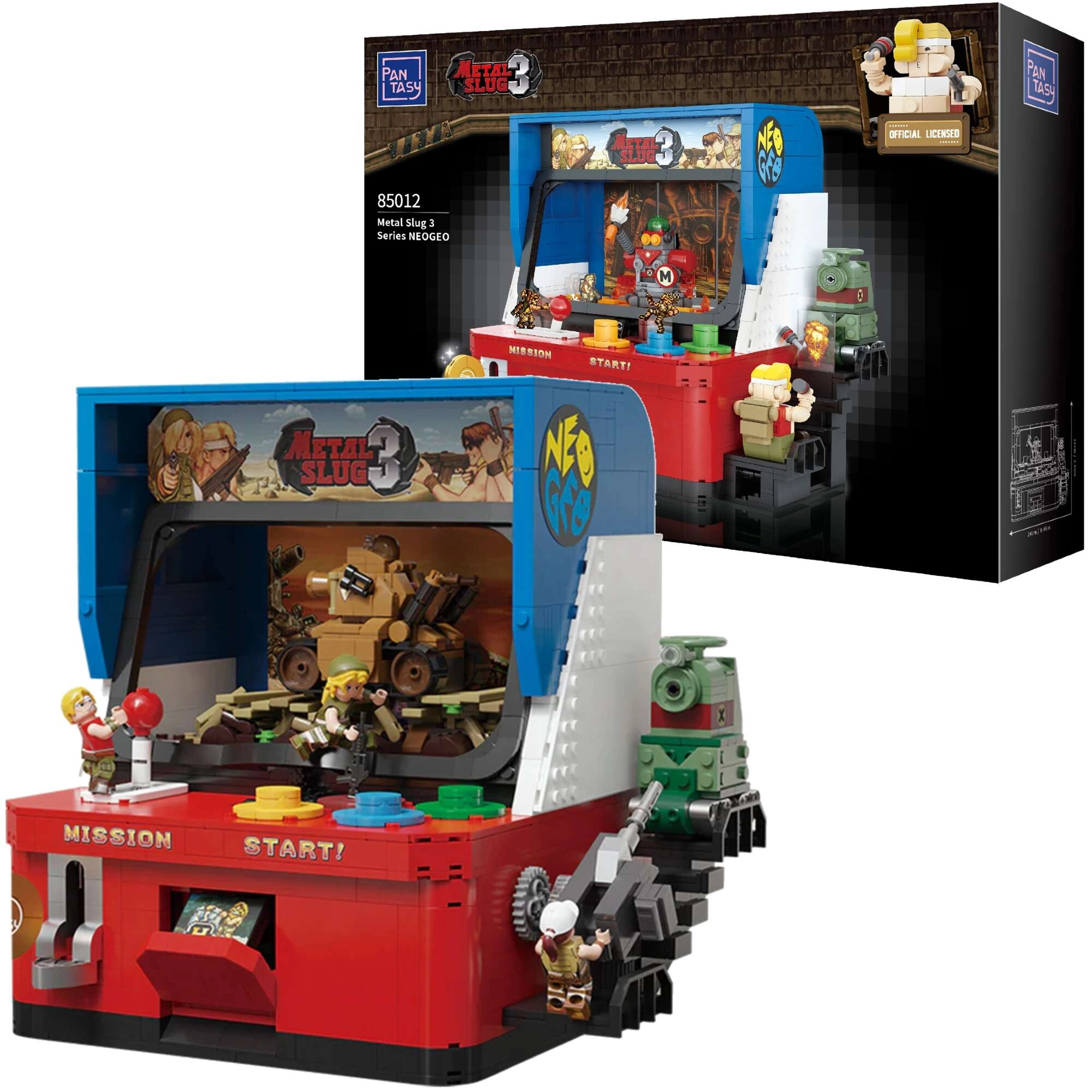 Stavebnice Pantasy arkádový automat METAL SLUG 3 NEOGEO 1585 dílků