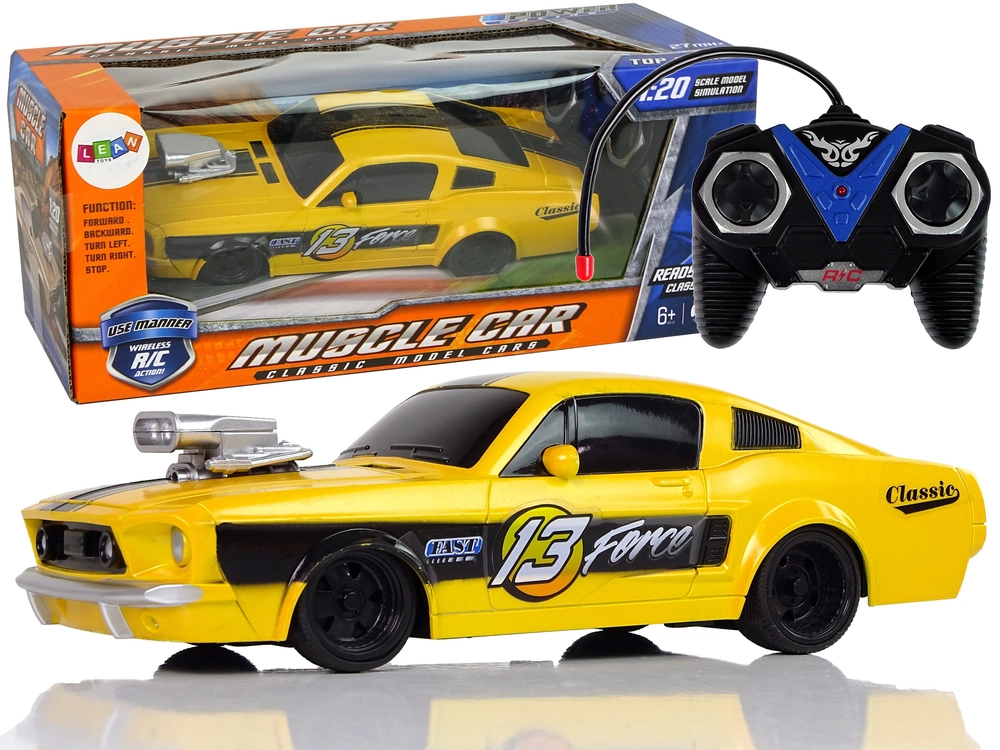 Levně Rc sportovní auto 1:20 žluté s dálkovým ovládáním