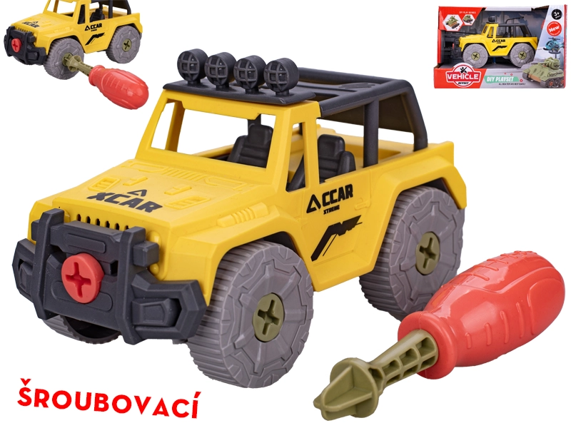 Terénní šroubovací auto 13,5 cm s nástavci