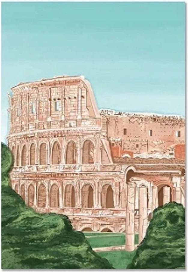Norimpex Malování podle čísel Řím Koloseum 40 × 50 cm